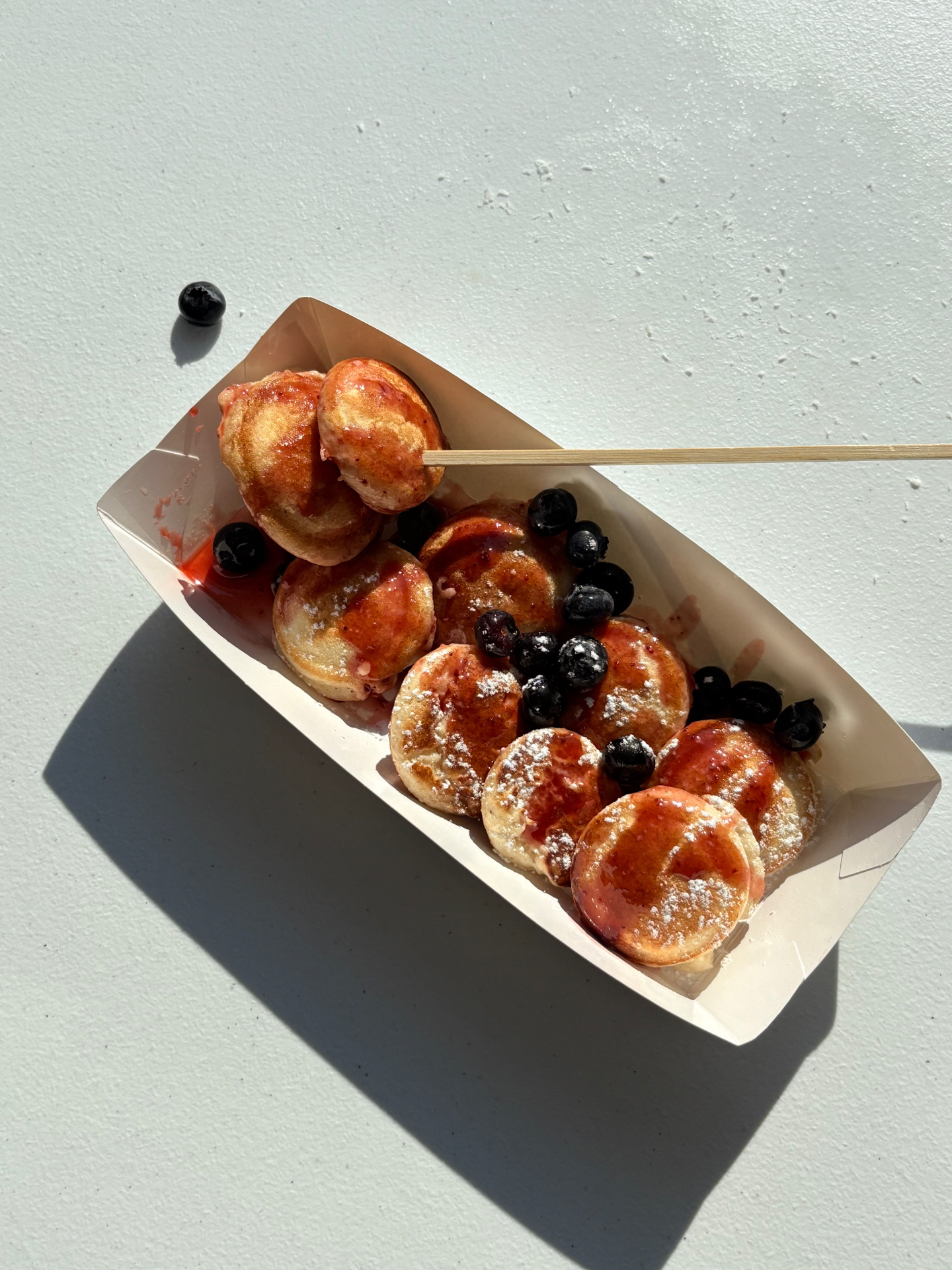 Mini pancakes fraise Kanellé
